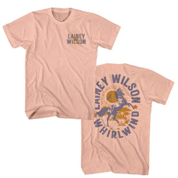 Lainey Wilson-Lainey Wilson Whirlwind Horse F B-Peach Adult S/S T-Shirt ***F&B***-S - Peach
