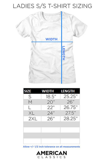 Ladies Size Chart for Cinderella-Skelerella-Black Ladies S/S T-Shirt - Black