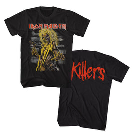 Iron Maiden-Iron Maiden Killer 2S-Black Adult S/S T-Shirt ***F&B***-S - Black