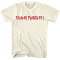 Iron Maiden Iron Maiden Red Black Logo Adult T-Shirts