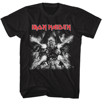 Iron Maiden-Iron Maiden Tailgunner-Black Adult S/S T-Shirt - Black