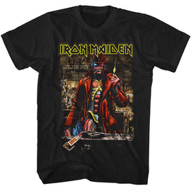 Iron Maiden-Iron Maiden Somewhere In Time Sepia-Black Adult S/S T-Shirt - Black