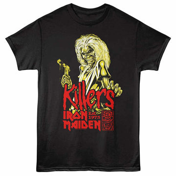 Iron Maiden Killers Tri Color Black Adult T-Shirt