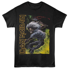 Iron Maiden-Iron Maiden Axe Slash-Black Adult S/S T-Shirt - Black