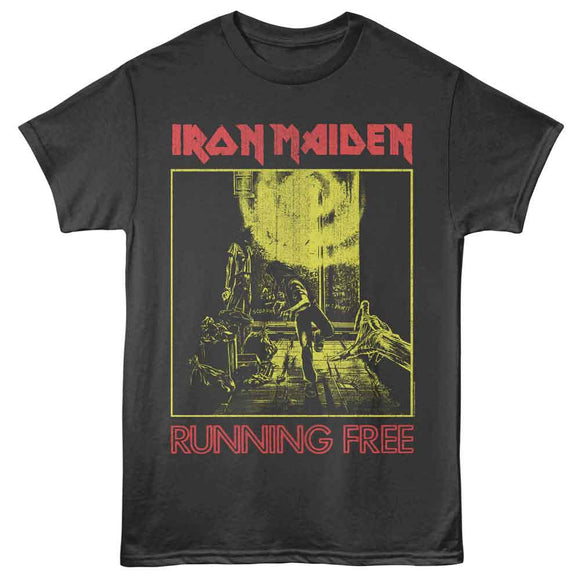 Iron Maiden-Iron Maiden Running Free-Smoke Adult S/S T-Shirt - Smoke