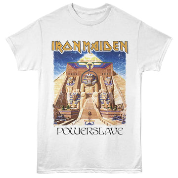 Iron Maiden Powerslave Egypt White Adult T-Shirt