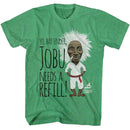 Major League-Major League Jobu Needs A Refill-Kelly Heather Adult S/S T-Shirt - Kelly Heather