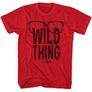 Major League-Major League Wild Thing-Red Adult S/S T-Shirt - Red