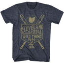 Major League-Major League Athletics Estd 89-Navy Heather Adult S/S T-Shirt - Navy Heather