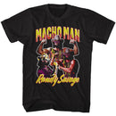 Macho Man-Macho Men-Black Adult S/S T-Shirt - Black
