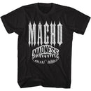 Macho Man-Macho Teeth-Black Adult S/S T-Shirt - Black