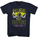 Macho Man-Forever Savage-Navy Adult S/S T-Shirt - Navy