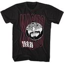 Macho Man-Macho Man Funky Text-Black Adult S/S T-Shirt - Black