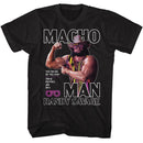 Macho Man-Macho Man Flex-Black Adult S/S T-Shirt - Black