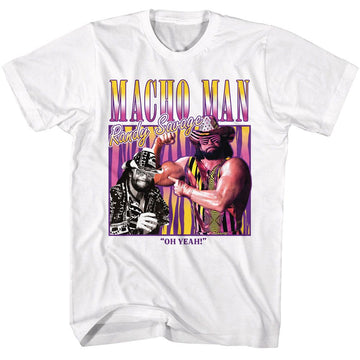 Macho Man-Macho Man Box-White Adult S/S T-Shirt - White