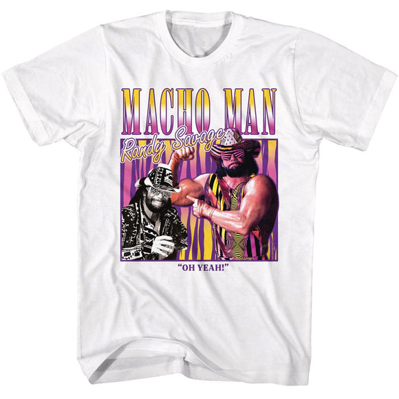 Macho Man-Macho Man Box-White Adult S/S T-Shirt - White