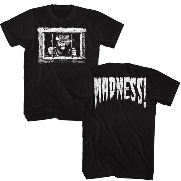 Macho Man-Macho Man Madness Bars-Black Adult S/S T-Shirt ***F&B***-S - Black