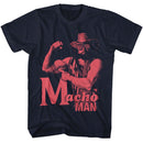 Macho Man-Macho Man 1C-Navy Adult S/S T-Shirt - Navy