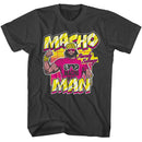 Macho Man-Macho Man Randy Savage-Smoke Adult S/S T-Shirt - Smoke