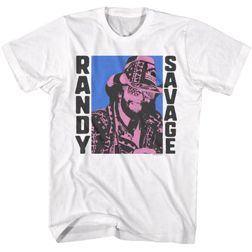 Macho Man-Macho Man Randy Savage-White Adult S/S T-Shirt - White