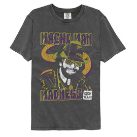 Macho Man-Macho Man Madness-Pepper Comfort Color Adult S/S T-Shirt - Pepper