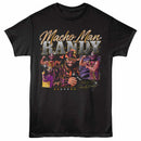 Macho Man Collage Black Adult T-Shirt