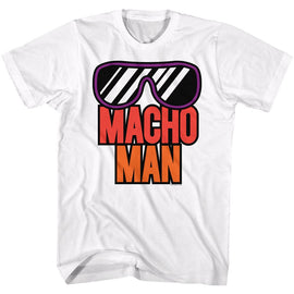 Macho Man-More Macho-White Adult S/S T-Shirt - White