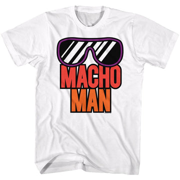 Macho Man-More Macho-White Adult S/S T-Shirt - White