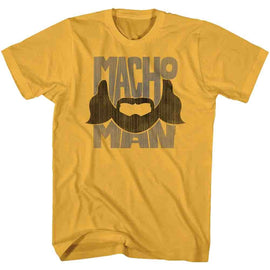 Macho Man-Beard Words-Ginger Adult S/S T-Shirt - Ginger