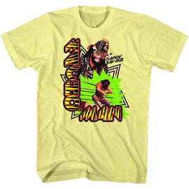 Macho Man-Macho Tricky-Yellow Heather Adult S/S T-Shirt - Yellow Heather
