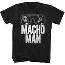 Macho Man-Macho Man Macho Redo-Black Adult S/S T-Shirt - Black