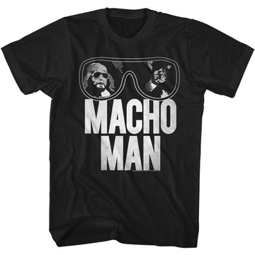 Macho Man-Macho Man Macho Redo-Black Adult S/S T-Shirt - Black