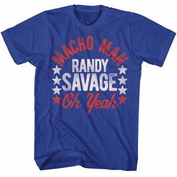Macho Man-Rootsofmacho2-Royal Adult S/S T-Shirt - Royal