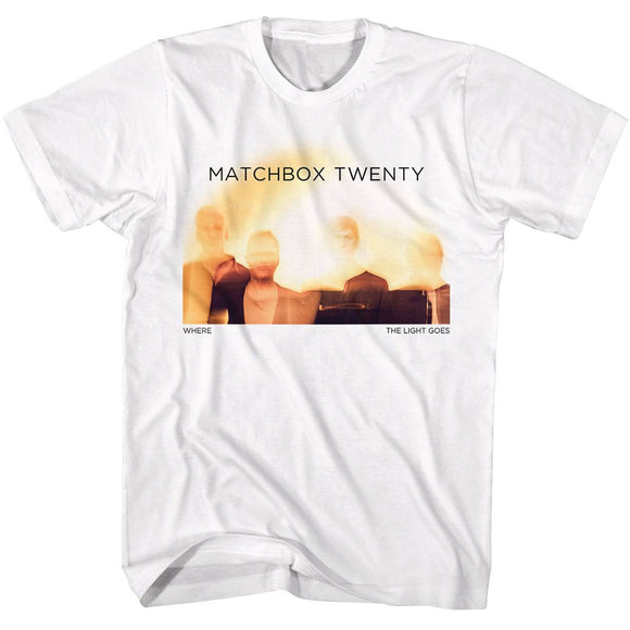 Matchbox Twenty-Matchbox Twenty Where The Light Goes-White Adult S/S T-Shirt - White