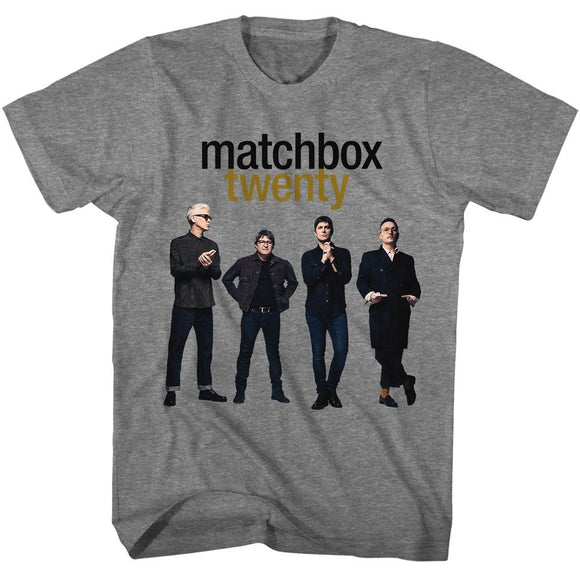 Matchbox Twenty-Matchbox 20 Band Members-Graphite Heather Adult S/S T-Shirt - Graphite Heather
