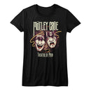 Motley Crue-Theatre Of Pain-Black Ladies S/S T-Shirt - Black