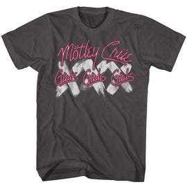Motley Crue-Xxx-Smoke Adult S/S T-Shirt - Smoke