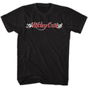 Motley Crue Rd And Wht Logo Adult T-Shirts