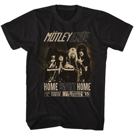 Motley Crue-Home Sweet Home-Black Adult S/S T-Shirt - Black
