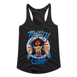 Motley Crue-Legs-Black Ladies Slimfit Racerback-S - Black