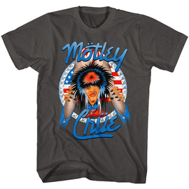 Motley Crue-Legs-Smoke Adult S/S T-Shirt - Smoke
