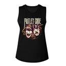 Motley Crue-Motley Crue 1987-Black Ladies Muscle Tank-S - Black