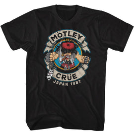 Motley Crue-Motleycrue-Black Adult S/S T-Shirt - Black