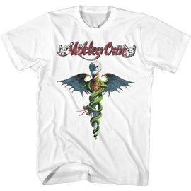Motley Crue-Drfeelgood-White Adult S/S T-Shirt - White
