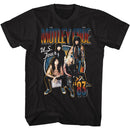 Motley Crue-Ustour83-Black Adult S/S T-Shirt - Black