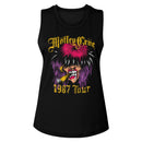 Motley Crue-Spraypaint Tour-Black Ladies Muscle Tank-S - Black