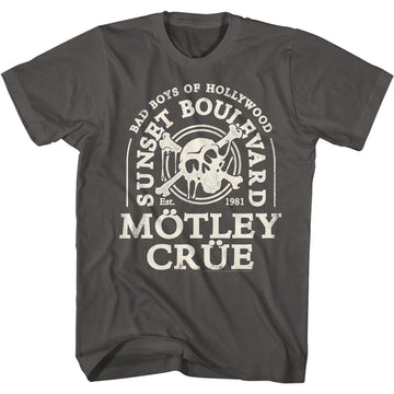 Motley Crue-Dripskull-Smoke Adult S/S T-Shirt - Smoke