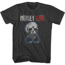 Motley Crue-Skull And Cuffs-Smoke Adult S/S T-Shirt - Smoke