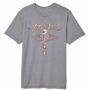 Motley Crue Feel Good Caduceus Gray Vintage Wash Adult T-Shirt