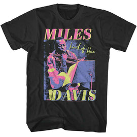 Miles Davis-Miles Davis Vibrant Tricolor-Smoke Adult S/S T-Shirt - Smoke